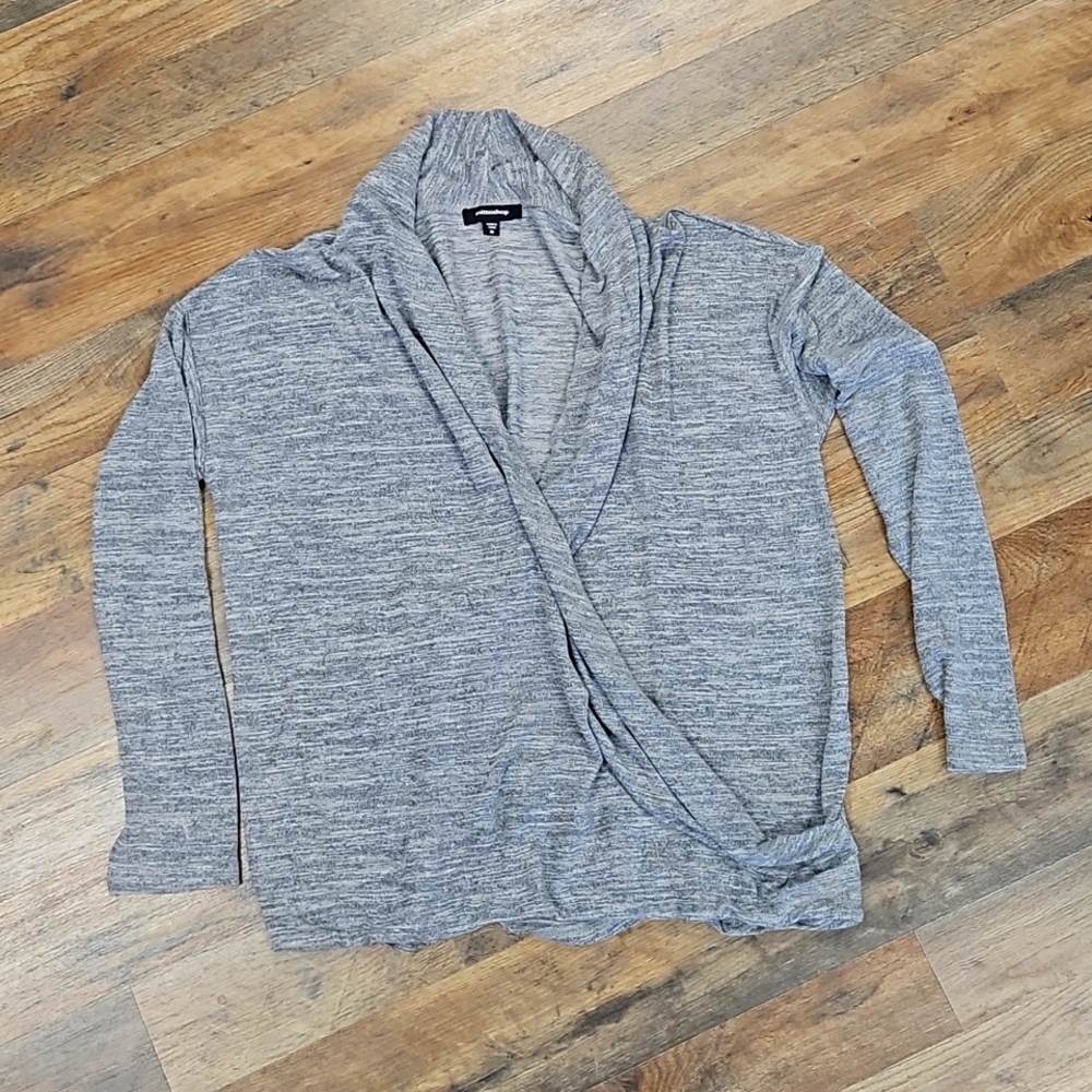 Drape Front Long Sleeve Top